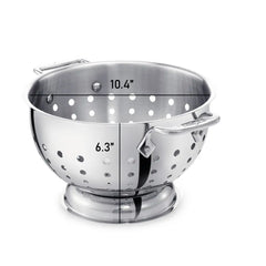 Stainless Steel Colander; 5 quart