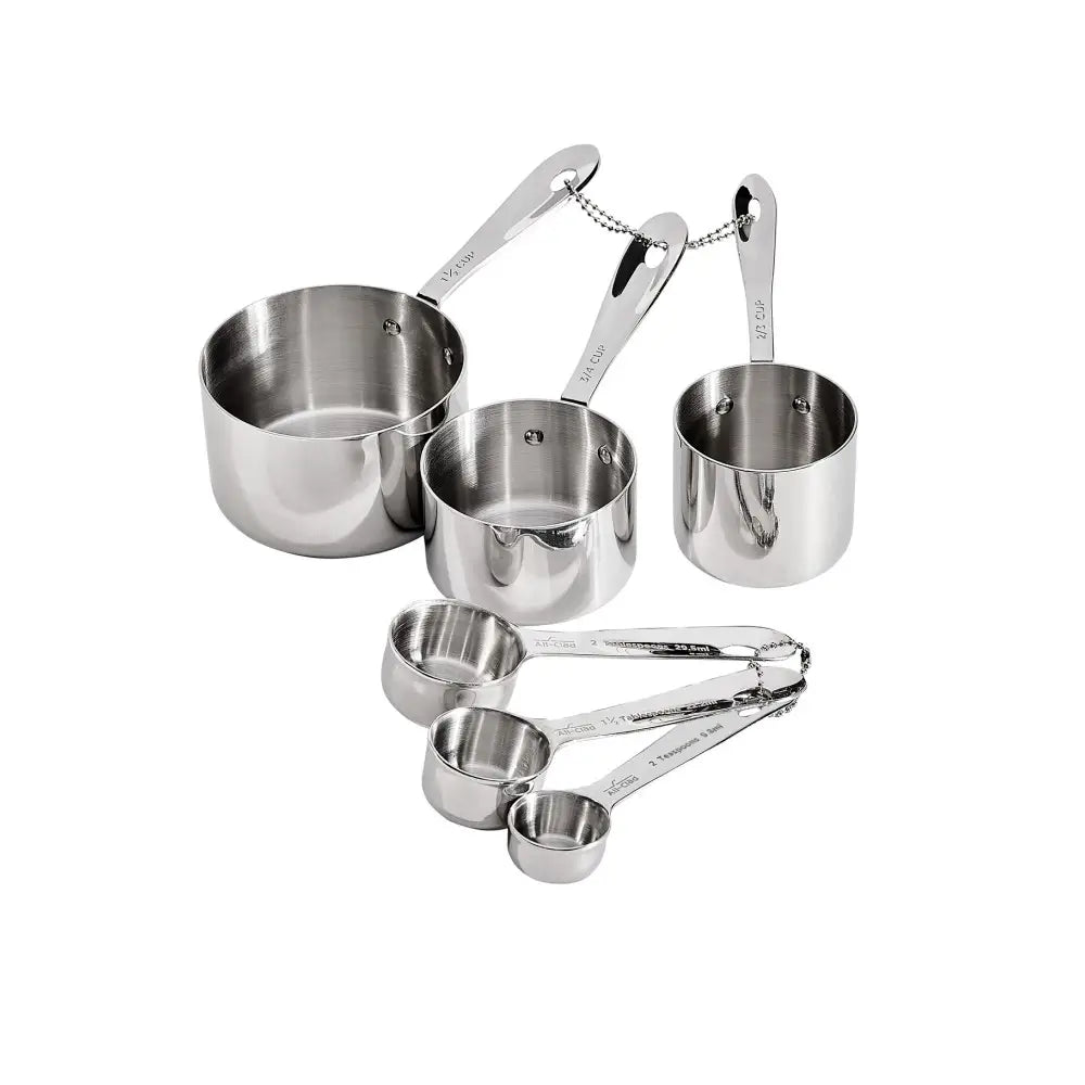 Stainless Steel Odd Size Measuring Cups &amp; Spoons Set, 6 Piece