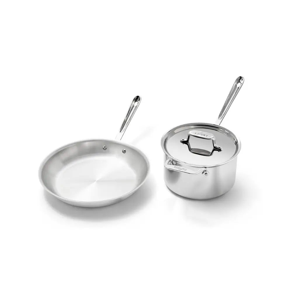D5 Stainless Polished 5-ply Bonded Cookware Set, 3 Piece Set