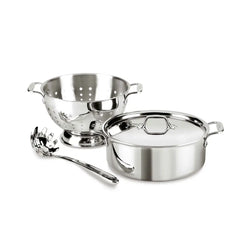D3 Stainless Everyday 3-ply Bonded Pasta Set, 4 piece