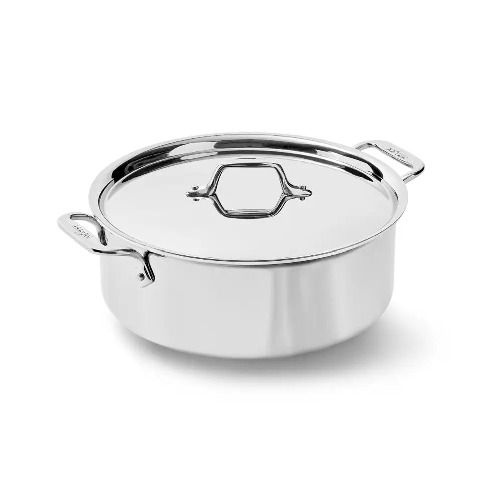 D3 Stainless 3-ply Bonded Cookware, Stockpot with lid, 6 quart