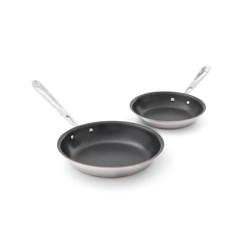 Copper Core Pro Nonstick 5-ply Bonded Cookware, Fry Pan Set, 8 and 10 inch