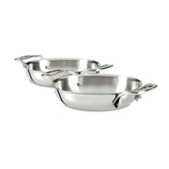 Specialty Cookware, 2 Piece Stainless Steel Mini Gratins Set, 6 inch