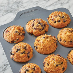 Pro-Release Nonstick Bakeware; Muffin Pan; 12 cup