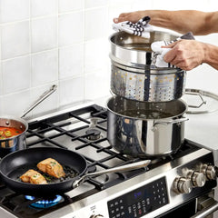 Mixed Material Cookware Set, 10 piece