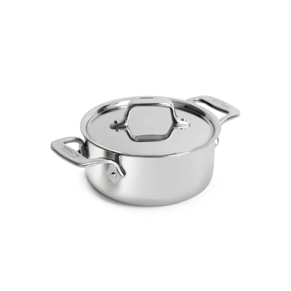Stainless Steel Mini Ovenware, Covered Dutch Oven, 0.5 Quart