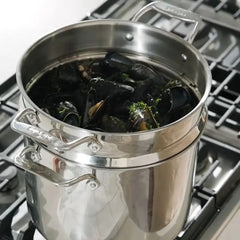 Simply Strain, Stainless Steel Multipot with Insert, 12 Quart
