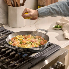 D3 Stainless 3-ply Bonded Cookware, All Purpose Pan with lid, 11 inch