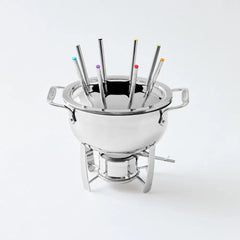 Specialty Cookware, 13 piece Fondue with Stainless Steel Pot and Cast Aluminum Insert Set