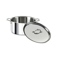 D3 Stainless 3-ply Bonded Cookware, Stockpot with lid, 8 quart