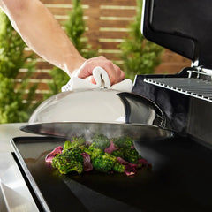 Outdoor Accessories, Stainless Steel Domed Melting Lid, 12.5 inch