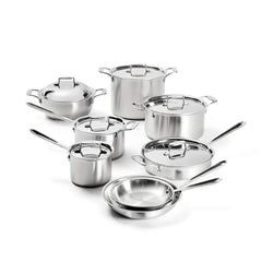 D5 Stainless Brushed 5-ply Bonded Cookware Set, 14 piece Set