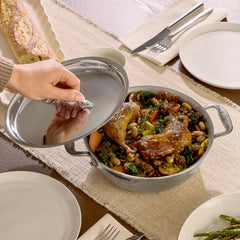 D3 Stainless 3-ply Bonded Cookware Cassoulet, 2 quart