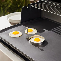 Outdoor Accessories, Stainless Steel 4 inch Egg Ring Set, 2 Piece