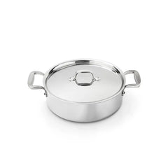 D3 Stainless 3-ply Bonded Cookware, Casserole with Lid, 5 quart