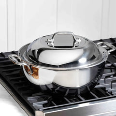 D3 Stainless 3-ply Bonded Cookware, Dutch Oven, 5.5 quart