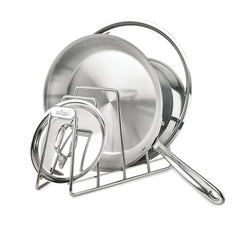 Stainless Steel Cookware Organizer; 4 slot
