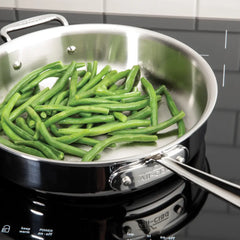 D5 Stainless Polished 5-ply Bonded Cookware, Sauce Pan with lid, 1.5 quart