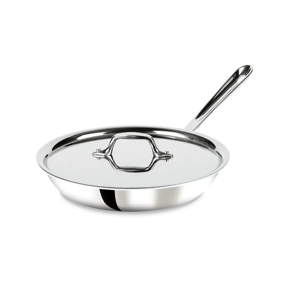 D3 Stainless 3-Ply Bonded Cookware, Fry Pan with Lid, 10 inch