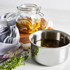 D3 Stainless Everyday 3-ply Bonded Cookware, Sauce Pan with lid, 1.5 quart