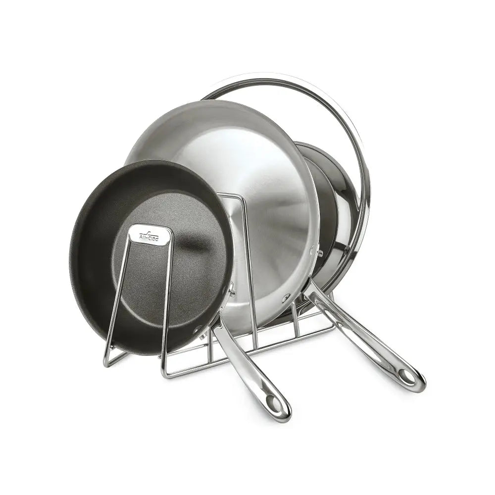 Stainless Steel Cookware Organizer; 4 slot