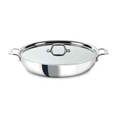 D3 Stainless 3-ply Bonded Cookware, Sunday Supper Pan with Lid, 7 quart